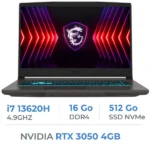 MSI Thin B13UC-3233XMA i7-13620H/16GB DDR4/512GB SSD/RTX 3050/15.6" 144Hz