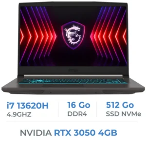 MSI Thin B13UC-3233XMA i7-13620H/16GB DDR4/512GB SSD/RTX 3050/15.6" 144Hz