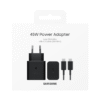 Chargeur Samsung 3 POWER ADAPTER 45W C2C EP-T4511XBEGWW NOIR