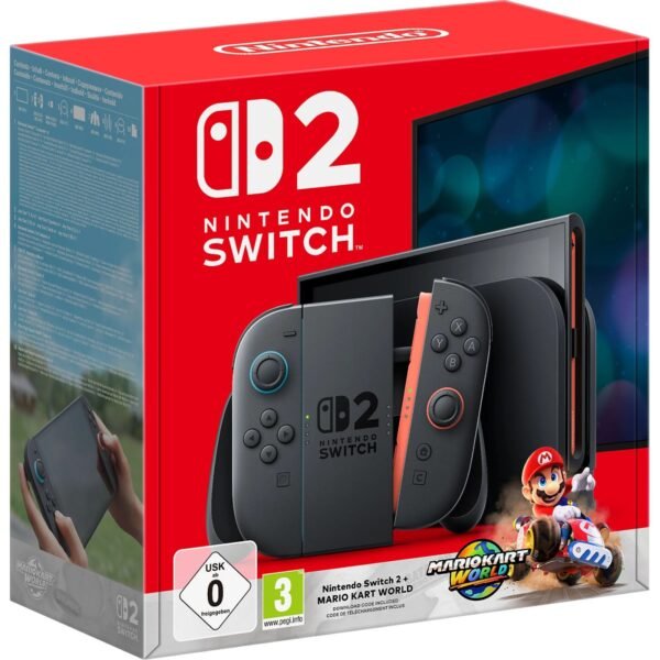 Nintendo Switch 2 7,9" FullHD HDR 120 Hz 256 Go + Mario Kart World